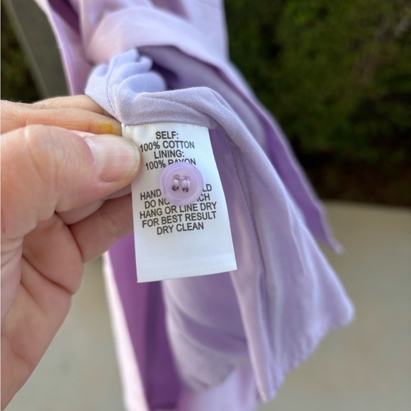 Lulu’s 100% cotton -outer/rayon -lining Lilac Ruffled Sleeveless Dress | M - Picture 8 of 10